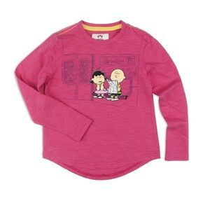 NWT NIP Appaman X Peanuts Girls Lucy and Charlie  Pink Long Sleeve Tee Size: 5